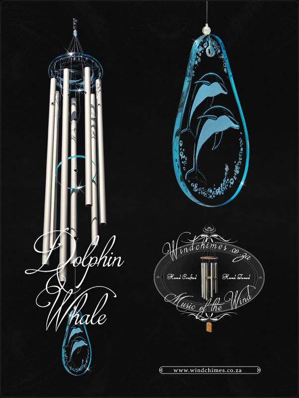 Dolphin and Whale wind chime - Windchimes.co.za