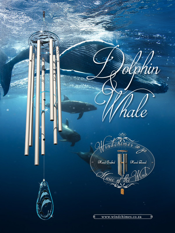 Dolphin and Whale wind chime